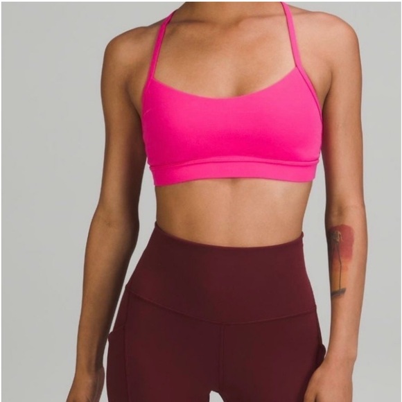 Lululemon Sports Bar Sonic pink flow Y 4 - Picture 2 of 7